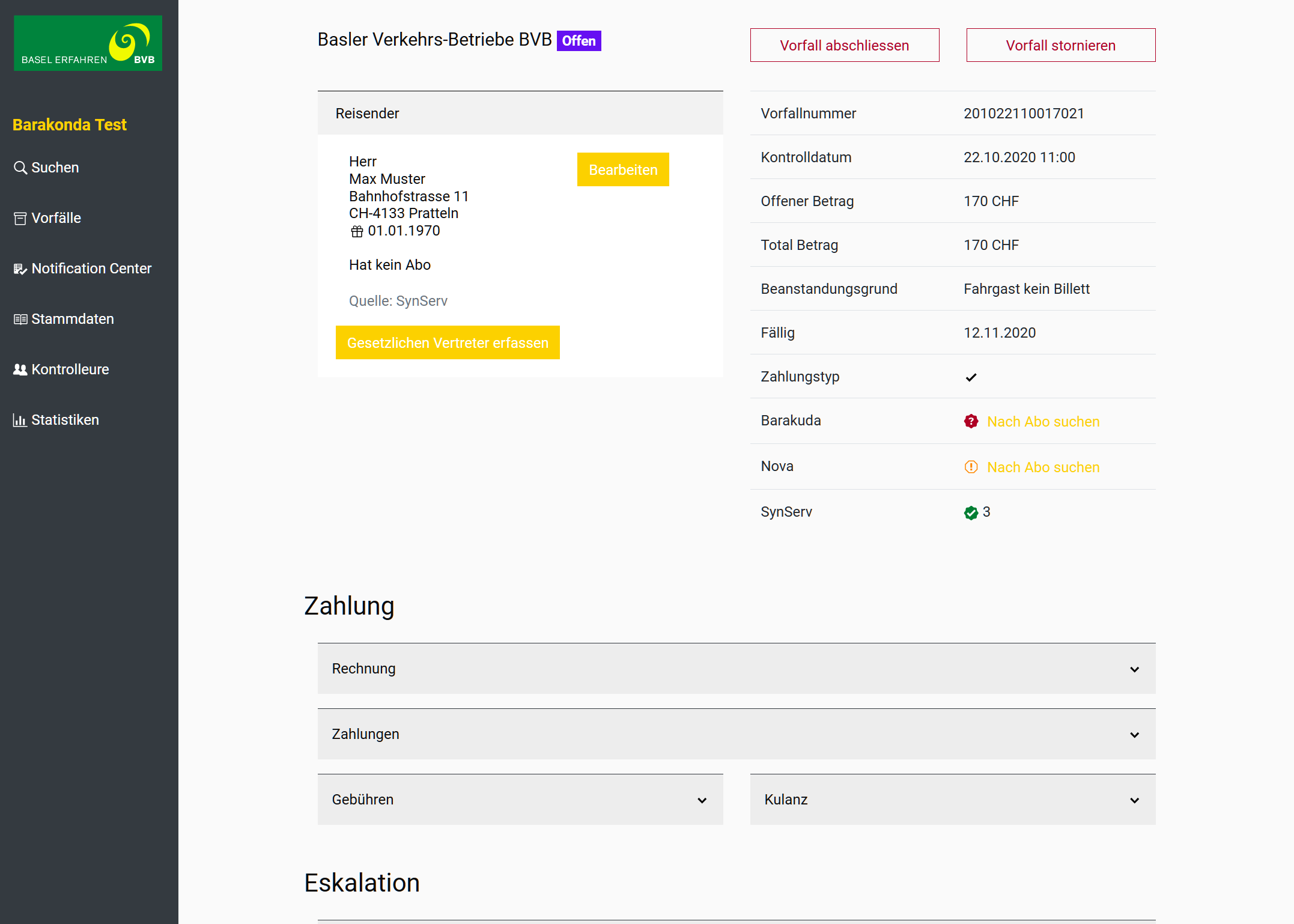Inbox user interface